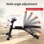 Adjustable Weight Bench for Full Body Exercise - Foldable, Multifunctional, Black&Red (1pc) - The Beast Protein Hub