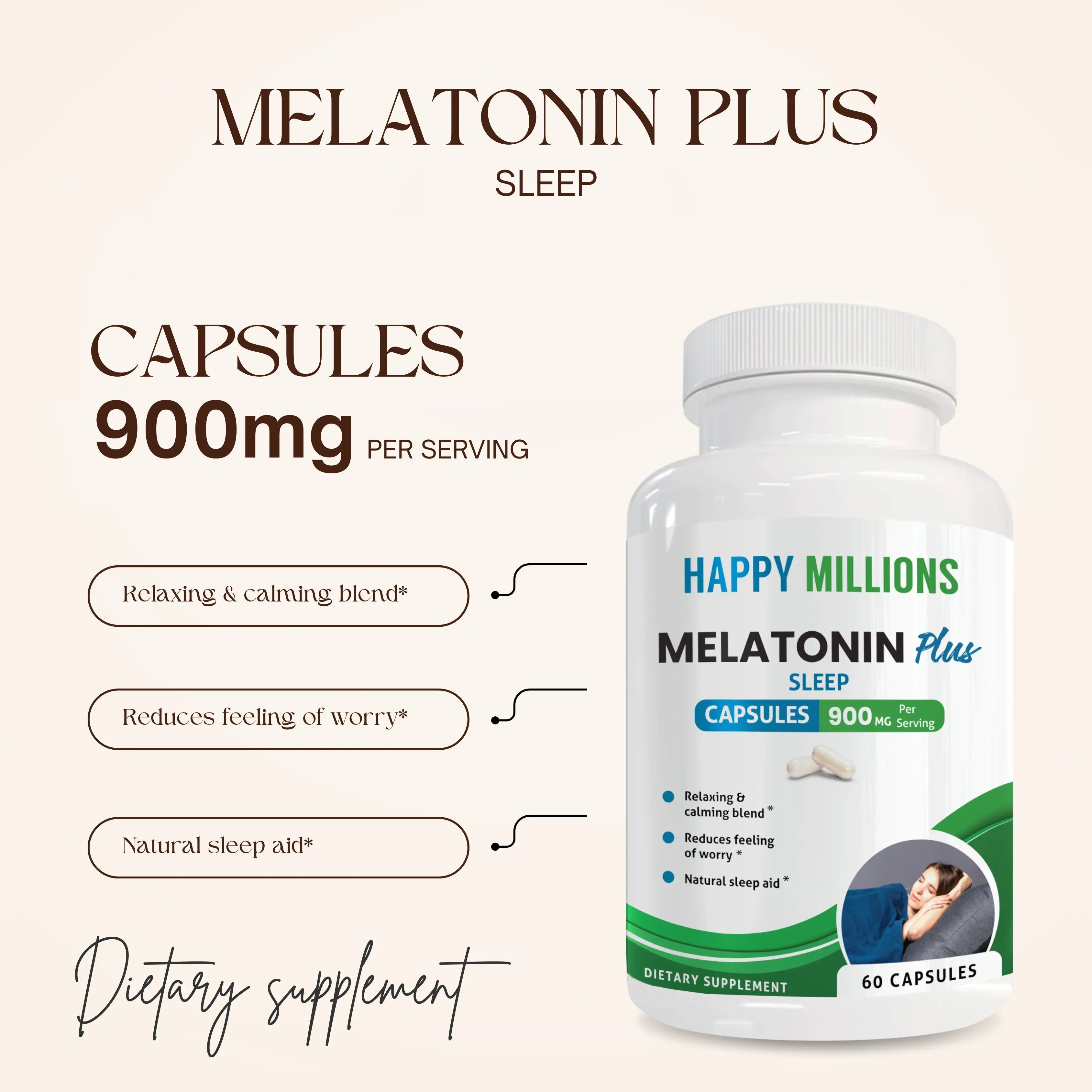ASHWAGANDHA WITH BLACK PEPPER & MELATONIN PLUS - The Beast Protein Hub