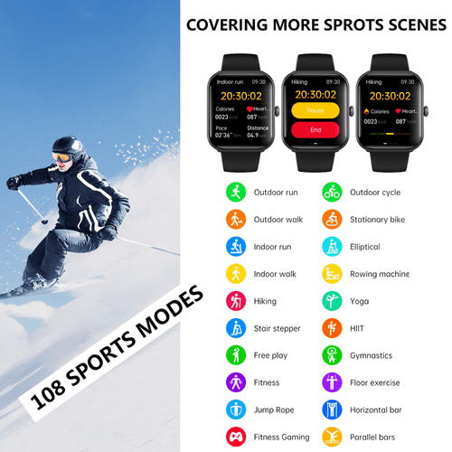 Blood Sugar Glucose Monitor Smart Watch for Diabetics SOS Emergency Alarm Call - The Beast Protein Hub