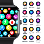 Blood Sugar Glucose Monitor Smart Watch for Diabetics SOS Emergency Alarm Call - The Beast Protein Hub