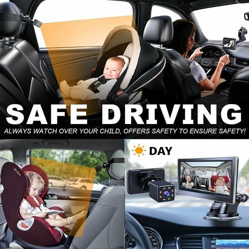 Car Infant Baby Infrared Night Vision Rearview Mirror - The Beast Protein Hub