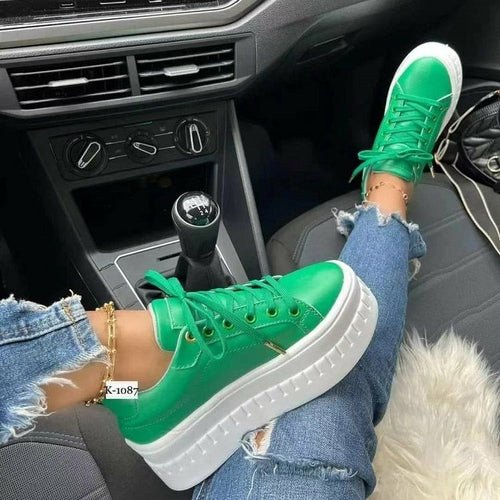 Casual Platform Women's Shoes Flat Womens Sneakers - The Beast Protein Hub