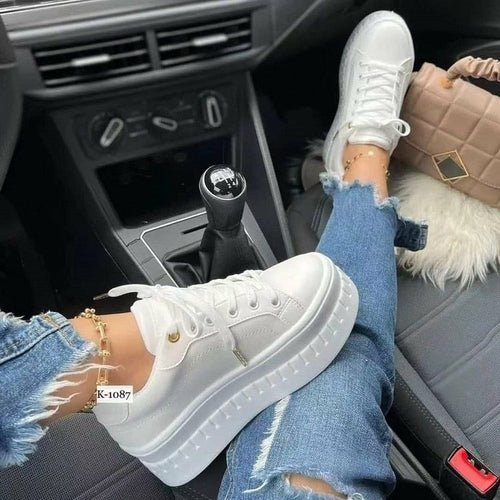Casual Platform Women's Shoes Flat Womens Sneakers - The Beast Protein Hub