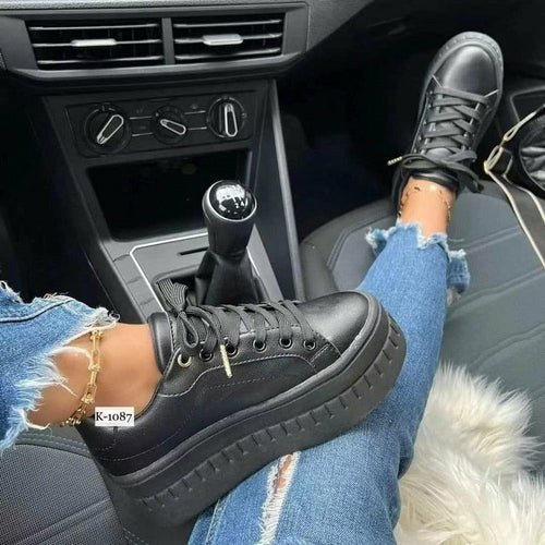 Casual Platform Women's Shoes Flat Womens Sneakers - The Beast Protein Hub