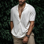 European and American summer men's new style foreign trade Amazon casual loose cardigan short sleeve solid color T-shirt - The Beast Protein Hub