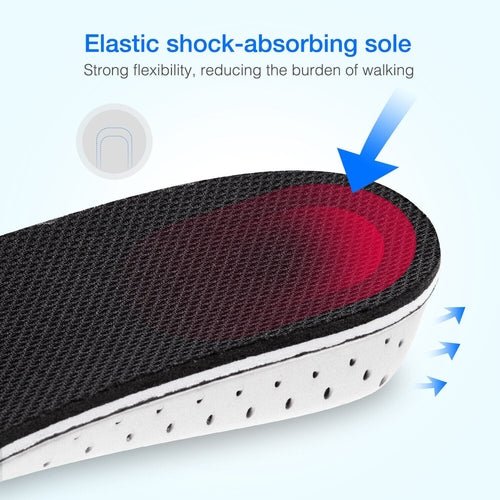 Men Women Invisible Height Increase Insoles Heel Lift Taller Shoe - The Beast Protein Hub