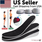 Men Women Invisible Height Increase Insoles Heel Lift Taller Shoe - The Beast Protein Hub