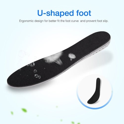 Men Women Invisible Height Increase Insoles Heel Lift Taller Shoe - The Beast Protein Hub